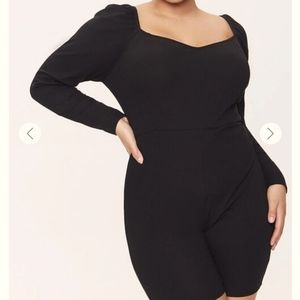 Plus Size Forever 21 Shirred Rib-Knit Romper